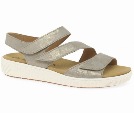 Gabor Marigold Sandals Kilesandaler Dame Sliver | NO0002188