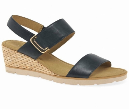 Gabor Porter Heel Sandals Kilesandaler Dame Svarte | NO0002191