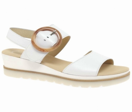 Gabor Yeo Heel Sandals Kilesandaler Dame Hvite | NO0002177