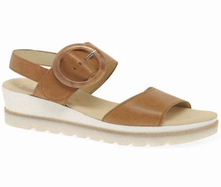 Gabor Yeo Heel Sandals Kilesandaler Dame Brune | NO0002181