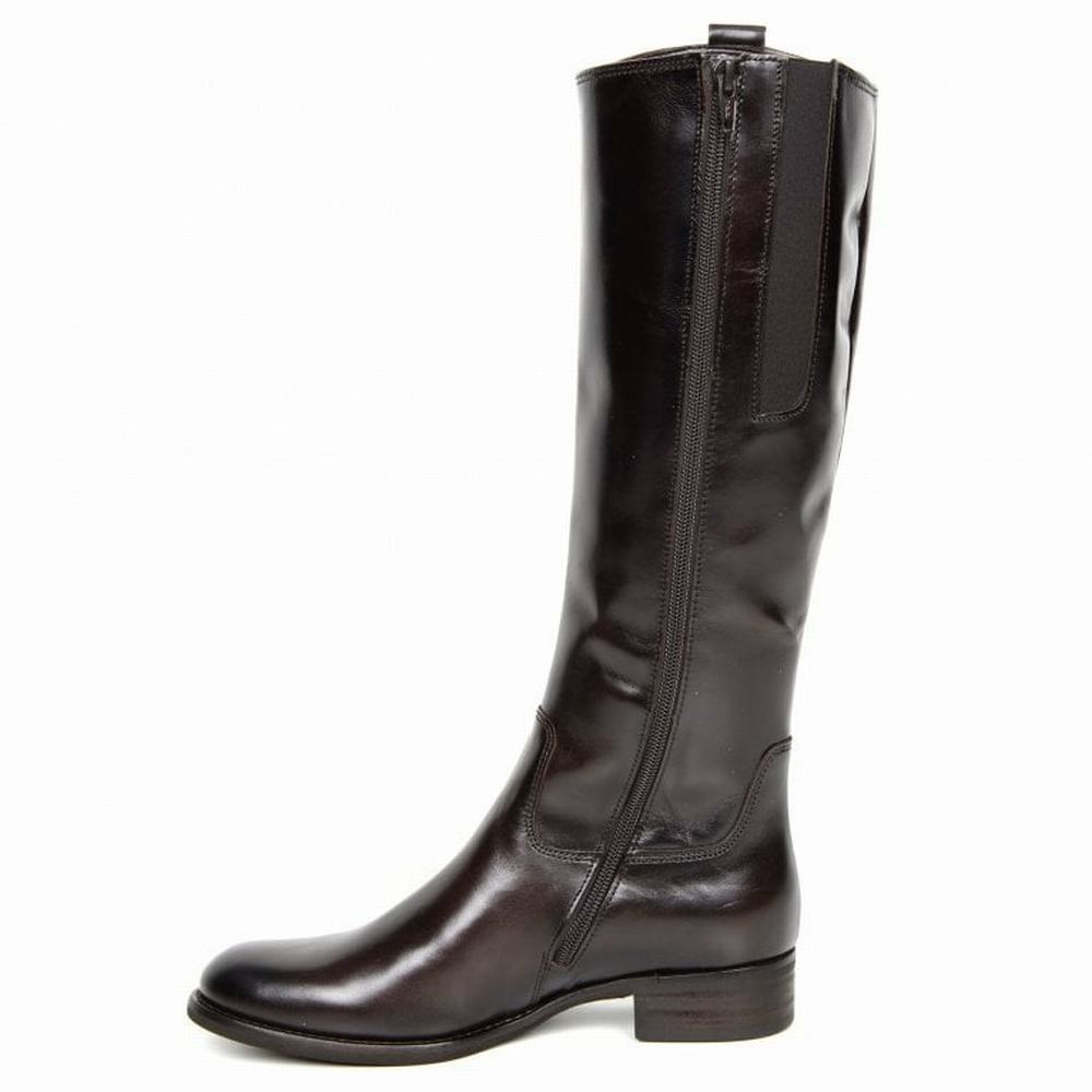 Gabor Brook M Medium Calf Fitting Knehøye Støvletter Dame Brune | NO0002984