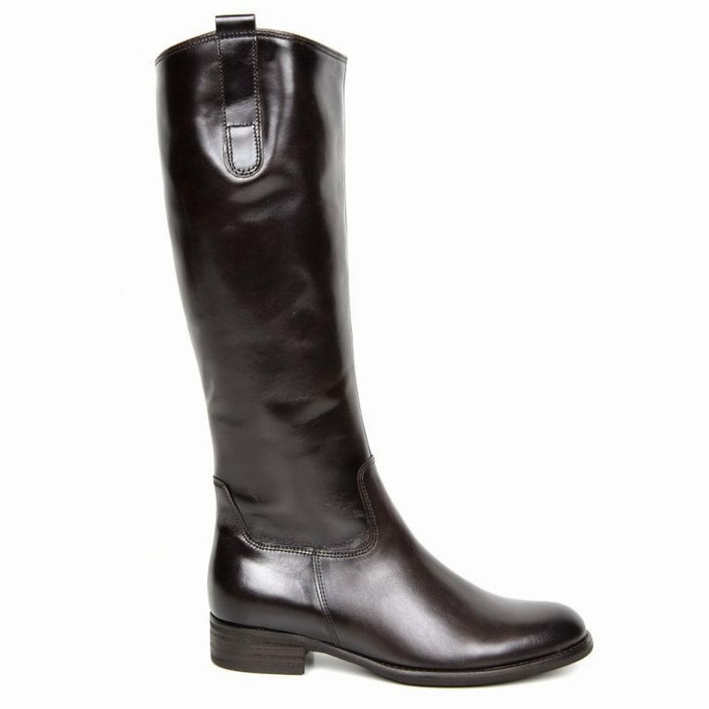 Gabor Brook M Medium Calf Fitting Knehøye Støvletter Dame Brune | NO0002984