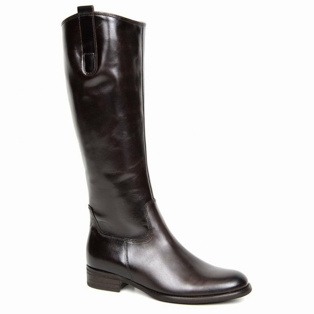 Gabor Brook M Medium Calf Fitting Knehøye Støvletter Dame Brune | NO0002984