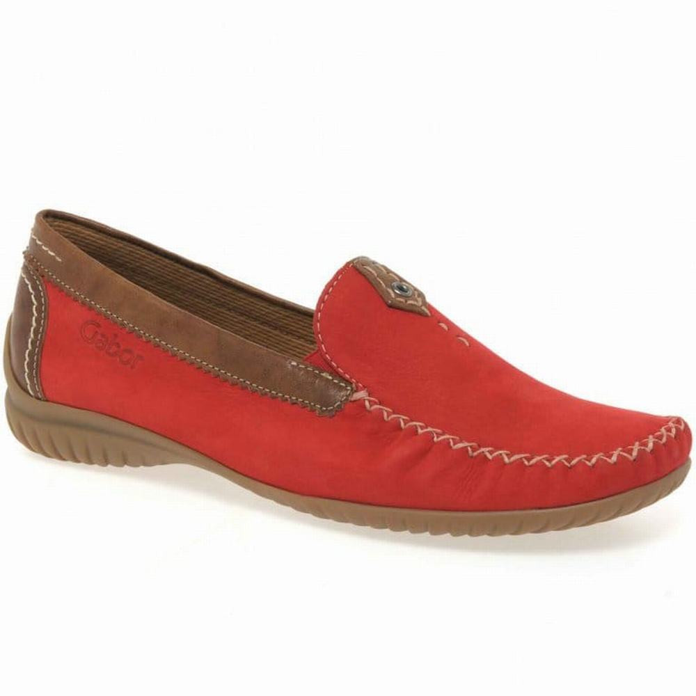 Gabor California Sports Loafers Dame Rød | NO0001900