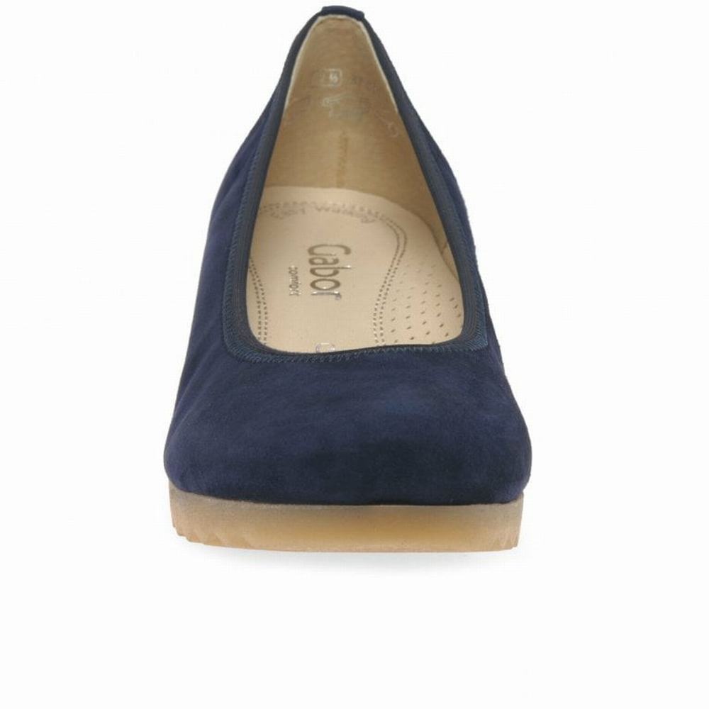 Gabor Epworth Low Wedge Dame Marineblå | NO0001374