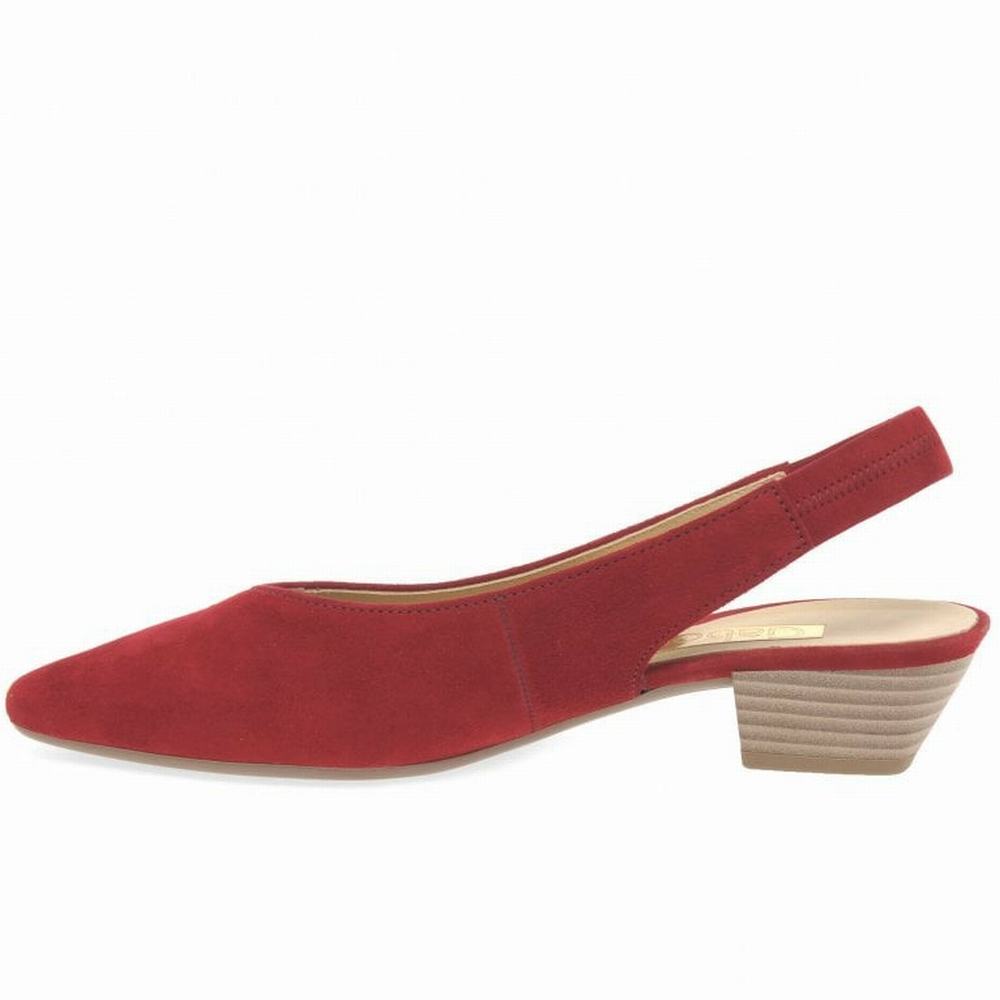 Gabor Heathcliff Slingback Court Sandaler med Hæl Dame Rød | NO0002970