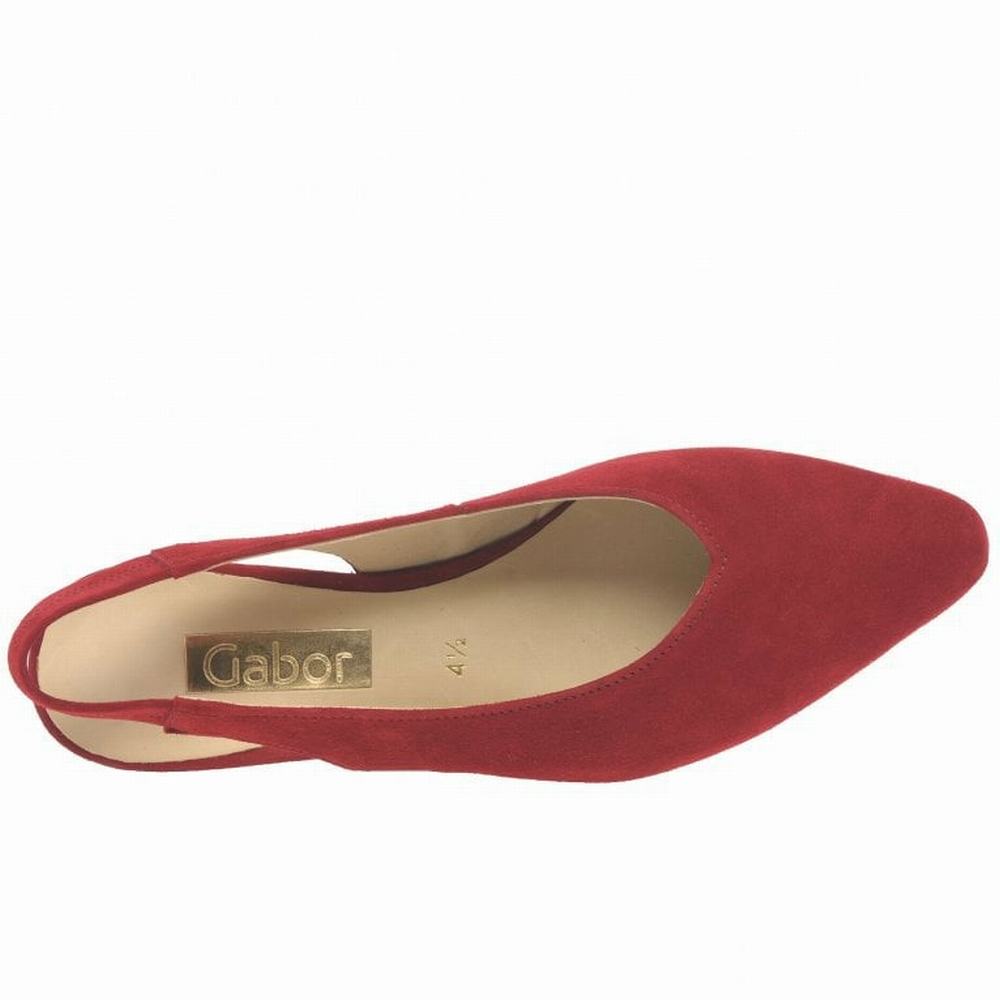 Gabor Heathcliff Slingback Court Sandaler med Hæl Dame Rød | NO0002970