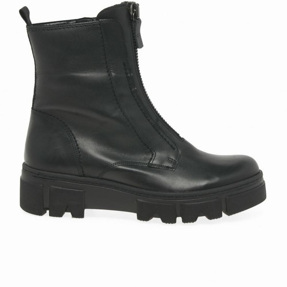 Gabor Joy Biker Boot Ankelstøvletter Dame Svarte | NO0004597