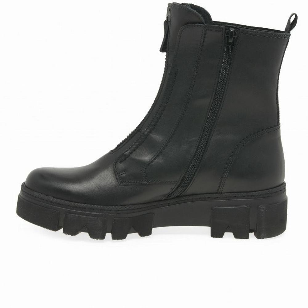 Gabor Joy Biker Boot Ankelstøvletter Dame Svarte | NO0004597