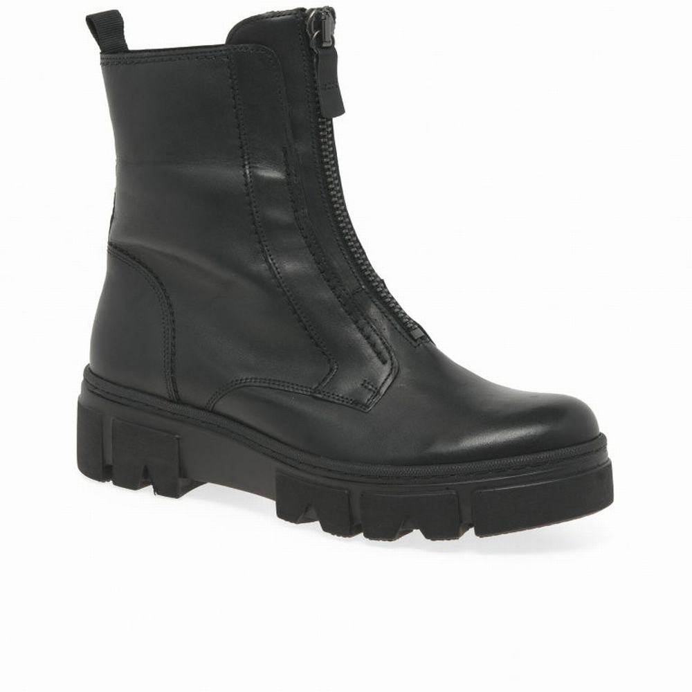 Gabor Joy Biker Boot Ankelstøvletter Dame Svarte | NO0004597