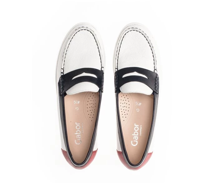 Gabor Loafers Dame Hvite | NO0001801