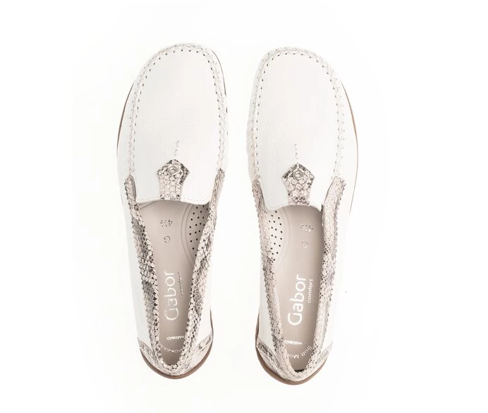 Gabor Loafers Dame Hvite | NO0001822