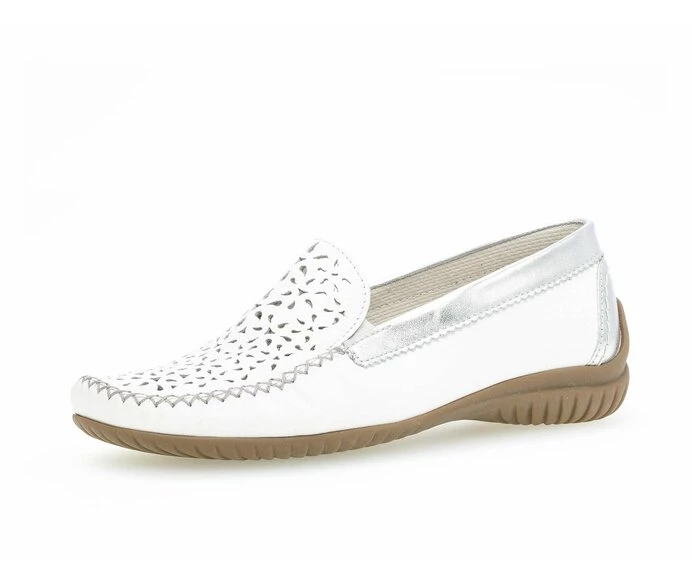 Gabor Loafers Dame Hvite | NO0001825