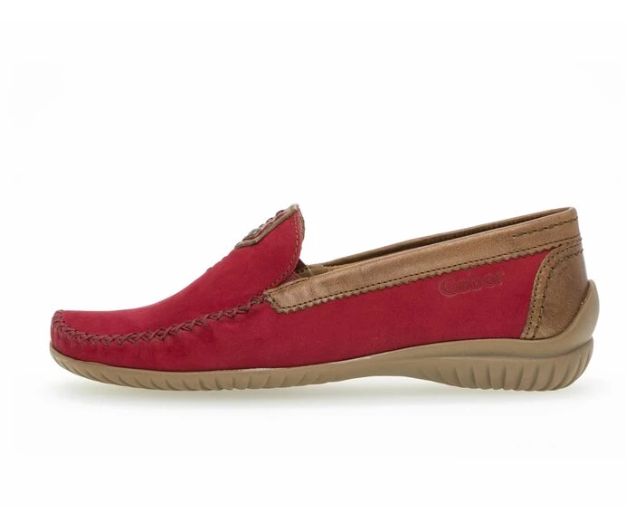 Gabor Loafers Dame Rød | NO0001788