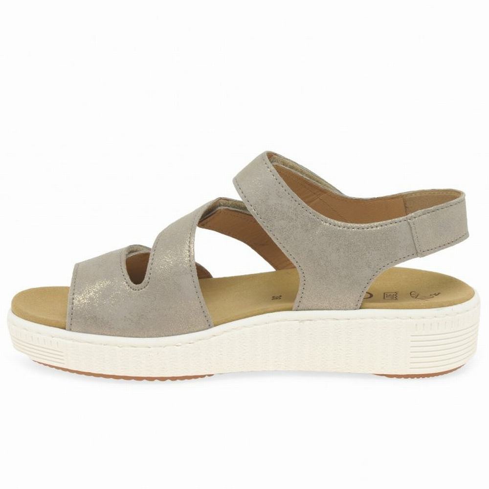 Gabor Marigold Sandals Kilesandaler Dame Sliver | NO0002188