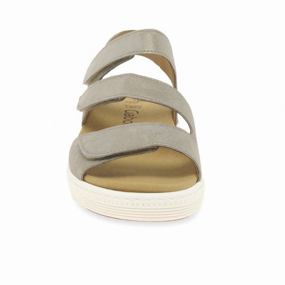 Gabor Marigold Sandals Kilesandaler Dame Sliver | NO0002188