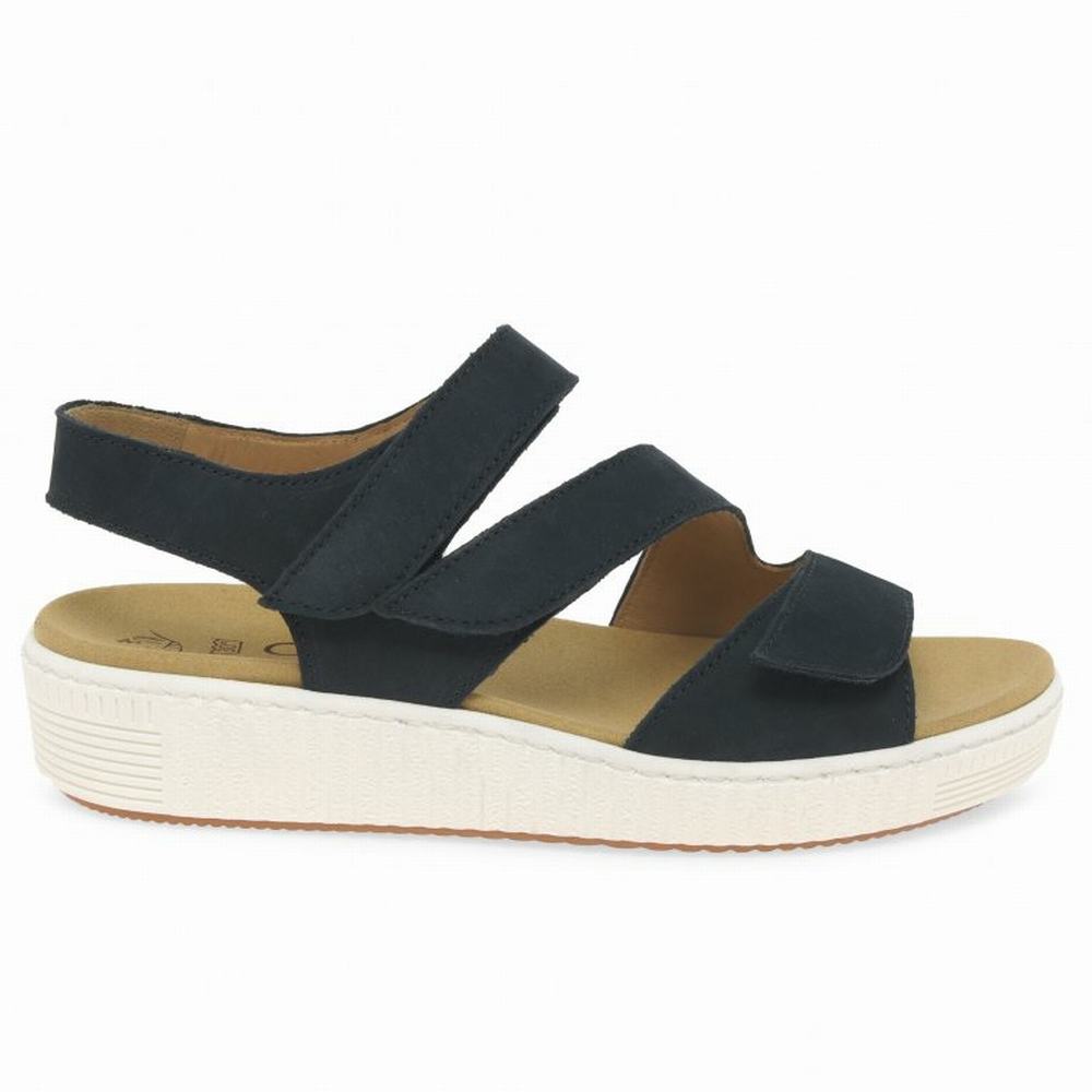 Gabor Marigold Sandals Kilesandaler Dame Marineblå | NO0002189