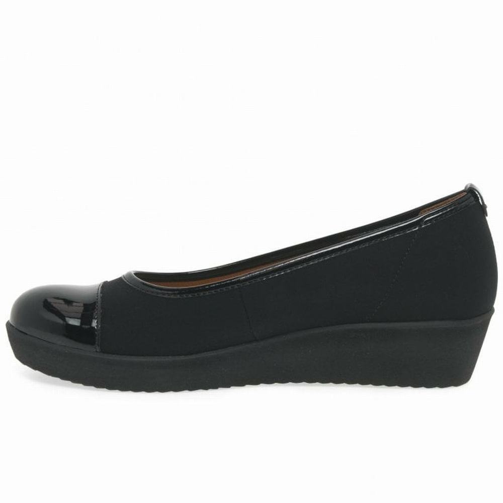 Gabor Orient Brede Fit Vanlige Wedge Dame Svarte | NO0001371