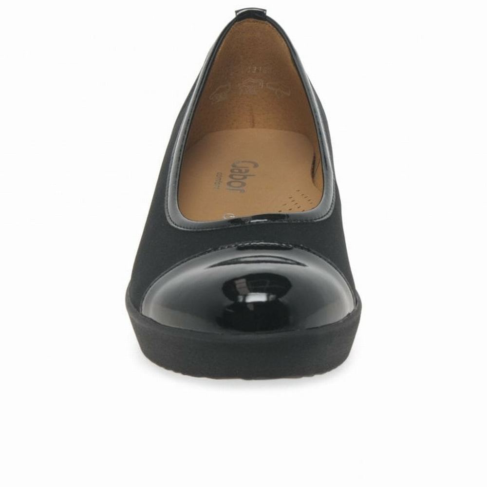 Gabor Orient Brede Fit Vanlige Wedge Dame Svarte | NO0001371