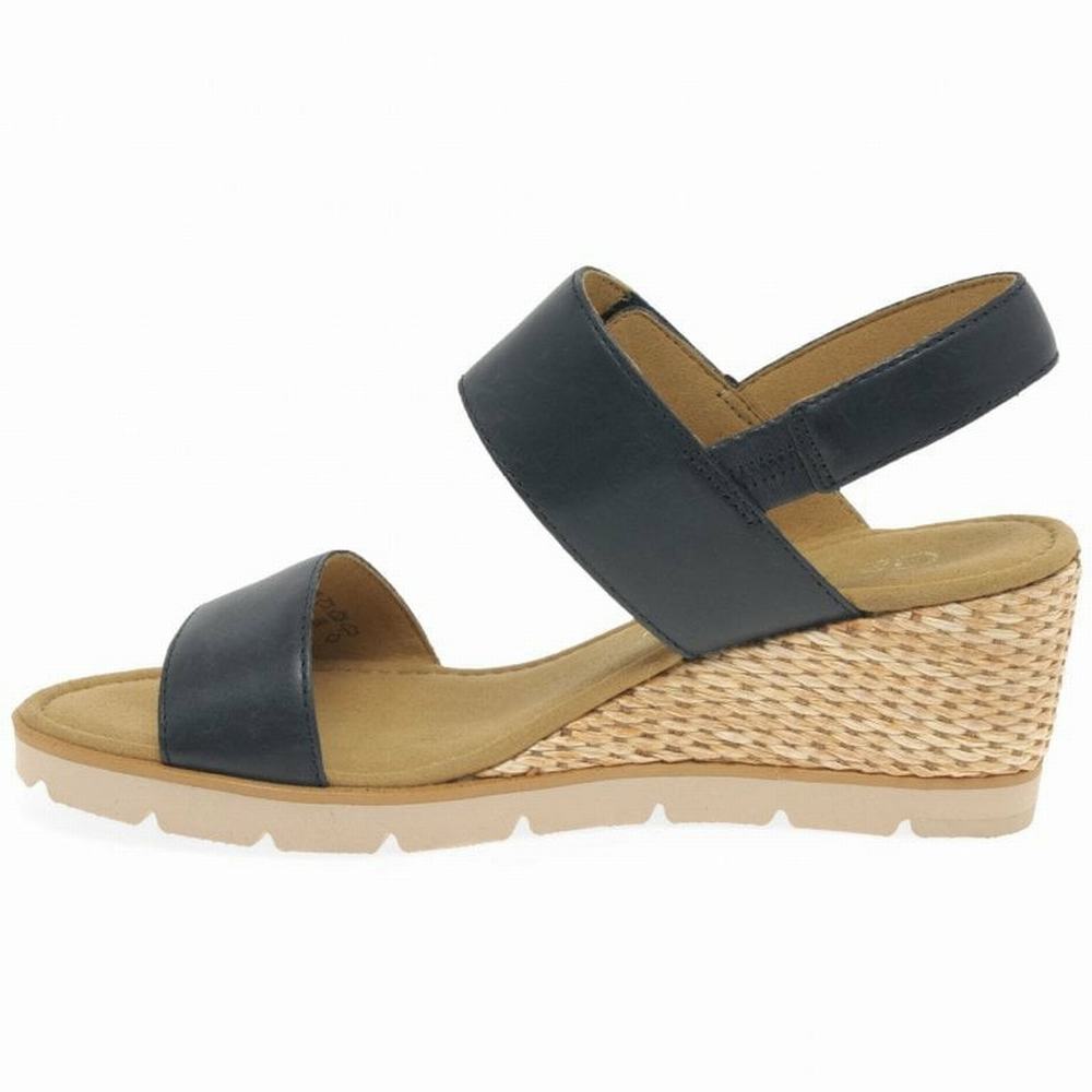 Gabor Porter Heel Sandals Kilesandaler Dame Svarte | NO0002191