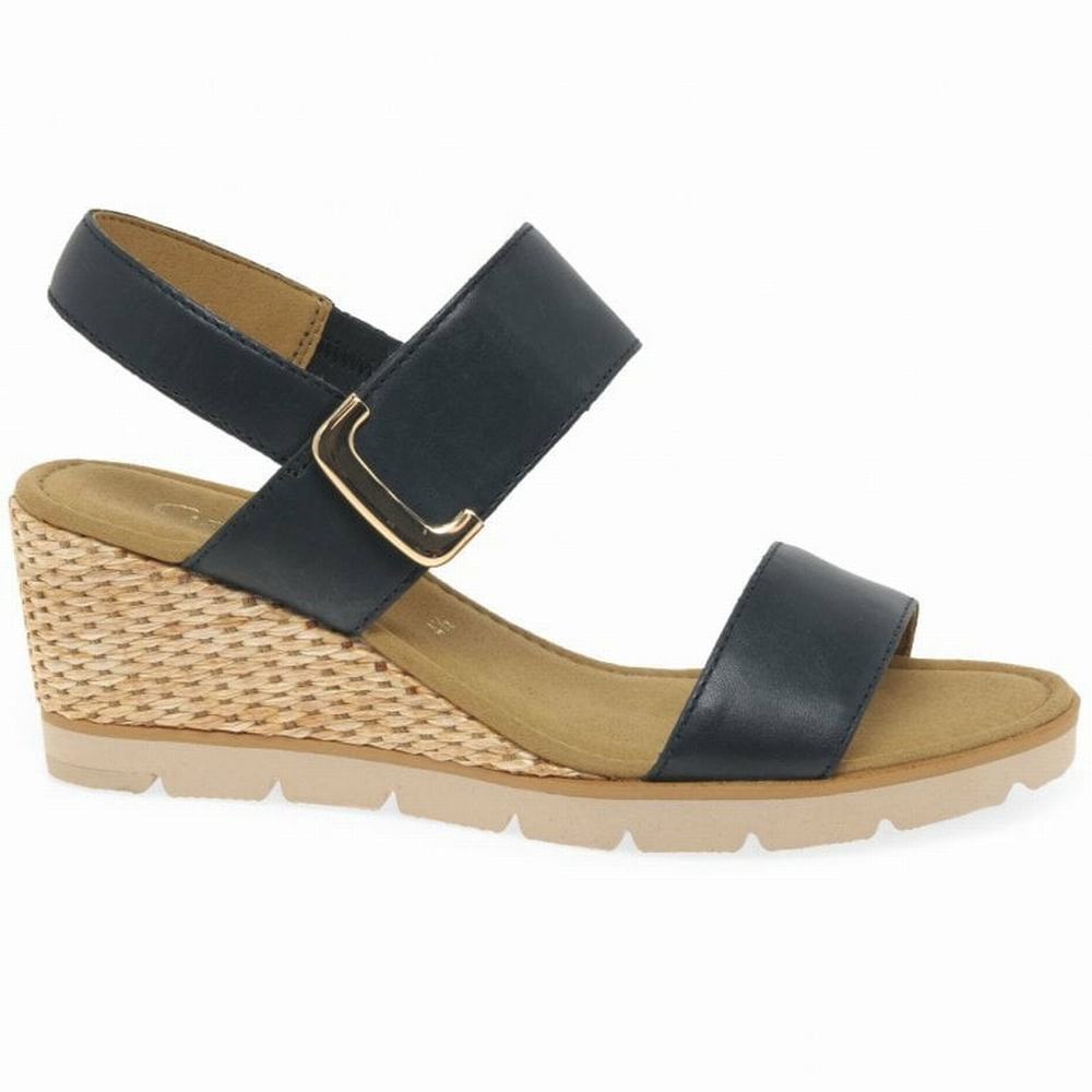 Gabor Porter Heel Sandals Kilesandaler Dame Svarte | NO0002191