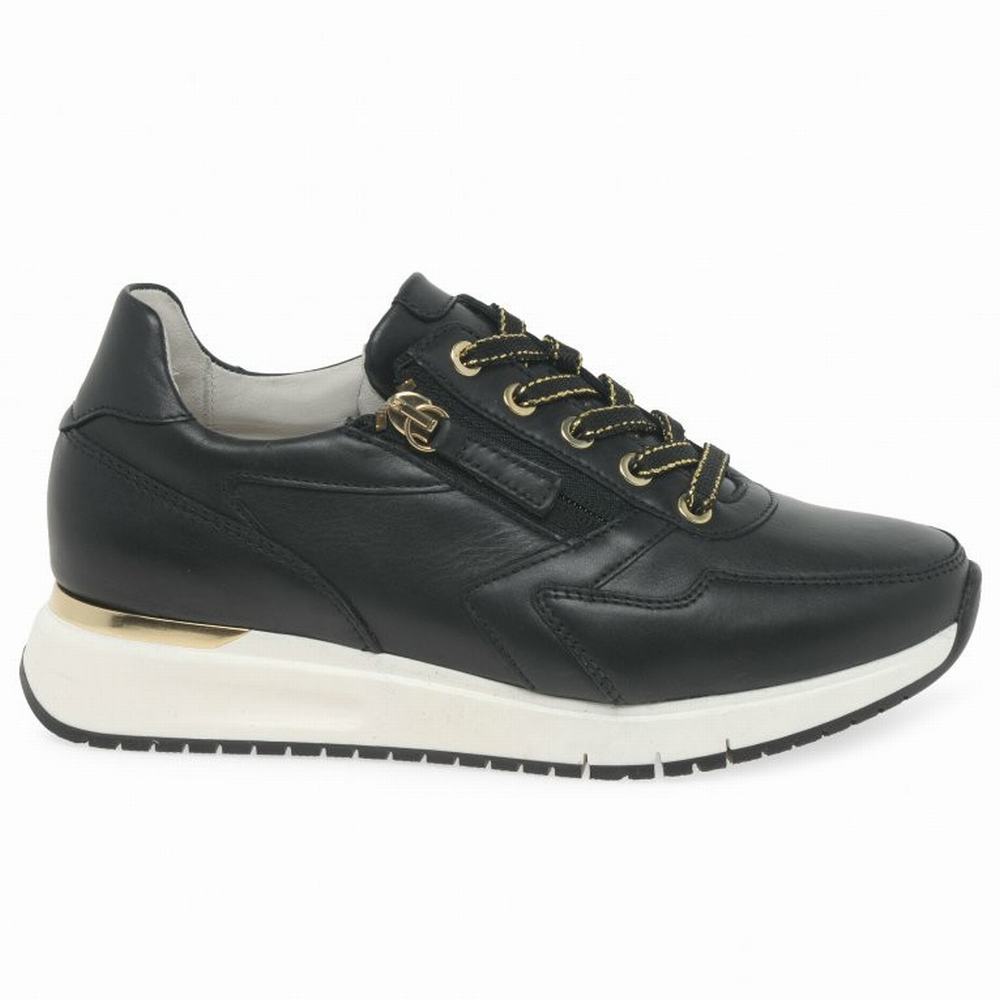 Gabor Princess Joggesko Dame Svarte Gull | NO0001311