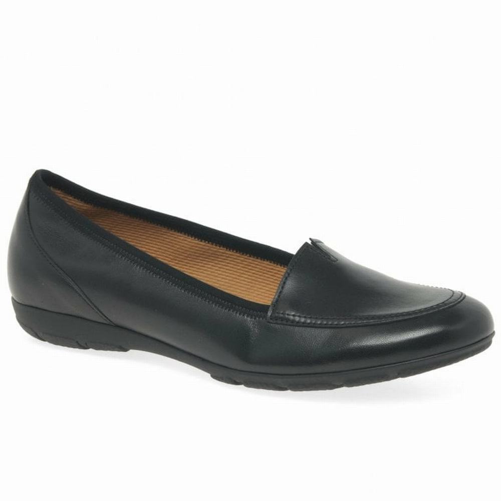 Gabor Reedham Slip On Flate Sko Dame Svarte | NO0001946