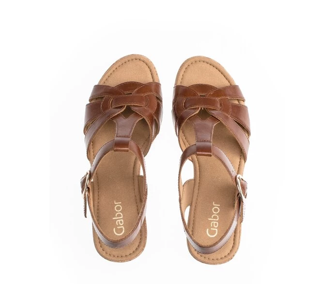 Gabor Sandaler Dame Brune | NO0002423