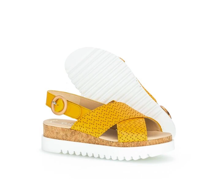 Gabor Sandaler Dame Gul | NO0002724