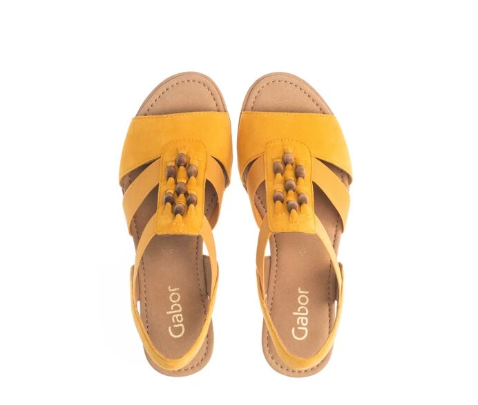 Gabor Sandaler Dame Gul | NO0002792