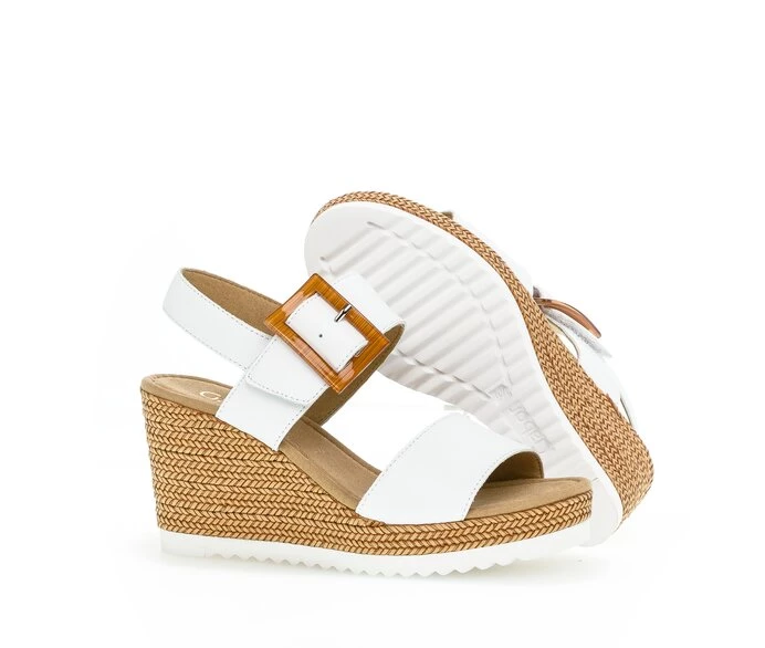 Gabor Sandaler Dame Hvite | NO0002543