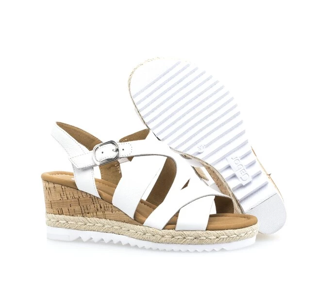 Gabor Sandaler Dame Hvite | NO0002581