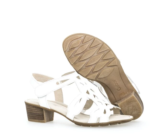 Gabor Sandaler Dame Hvite | NO0002799