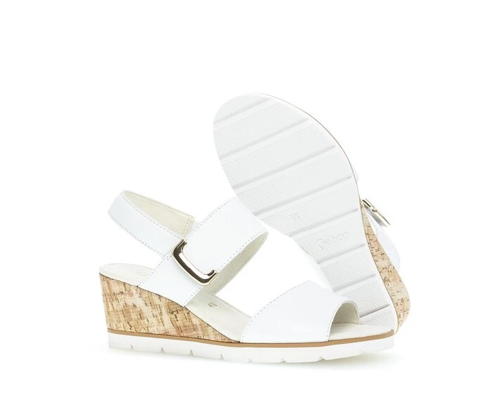 Gabor Sandaler Dame Hvite | NO0002882