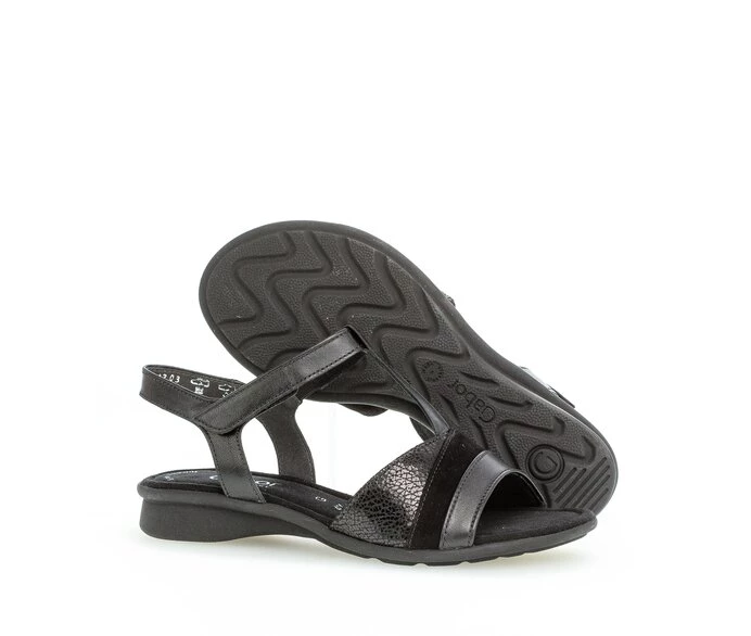 Gabor Sandaler Dame Svarte | NO0002553