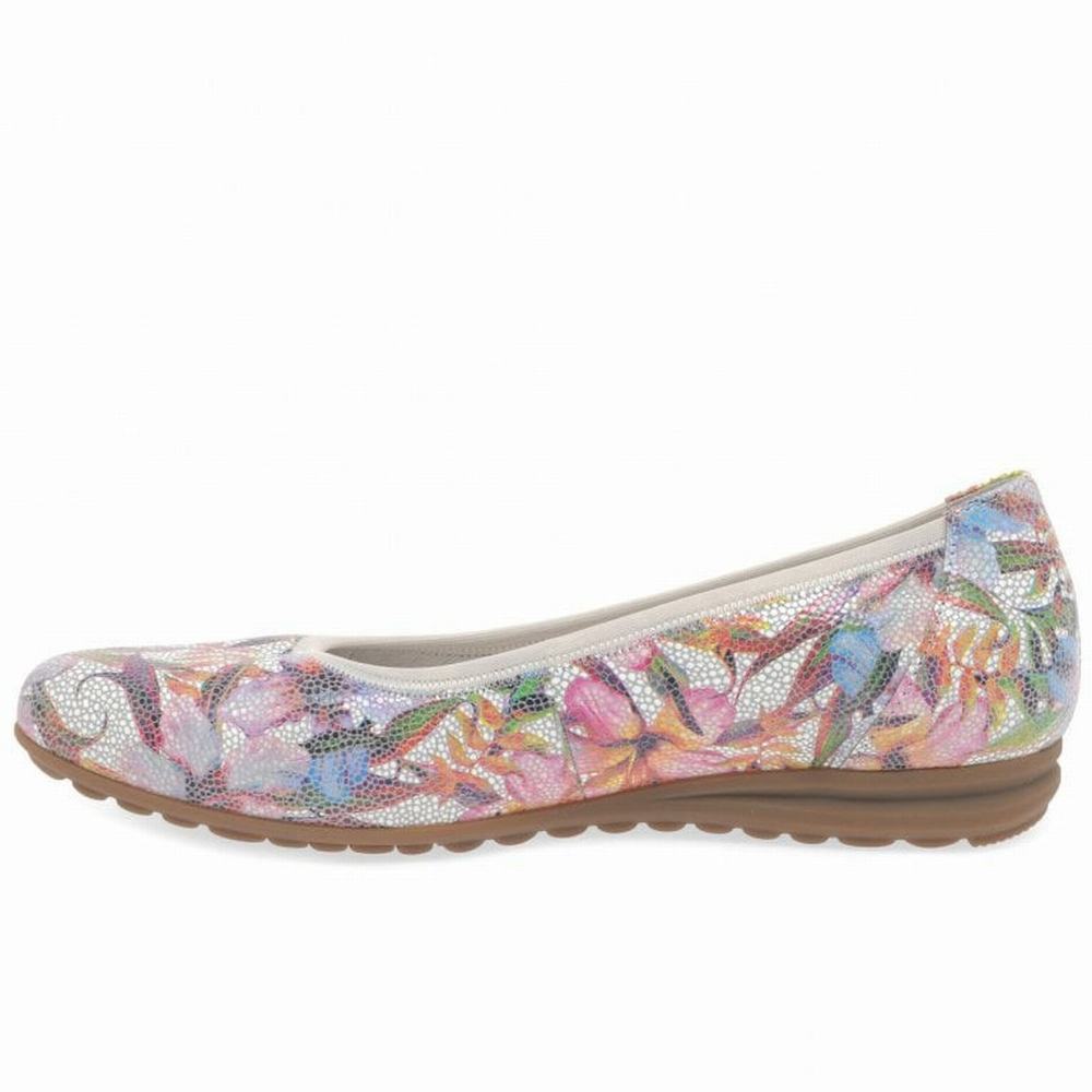 Gabor Splash Vanlige Ballerinasko Dame Blomster Multicolor | NO0001968