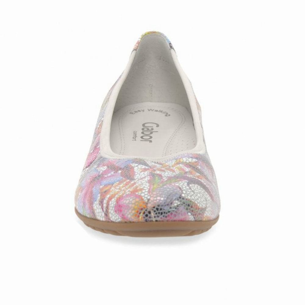 Gabor Splash Vanlige Ballerinasko Dame Blomster Multicolor | NO0001968