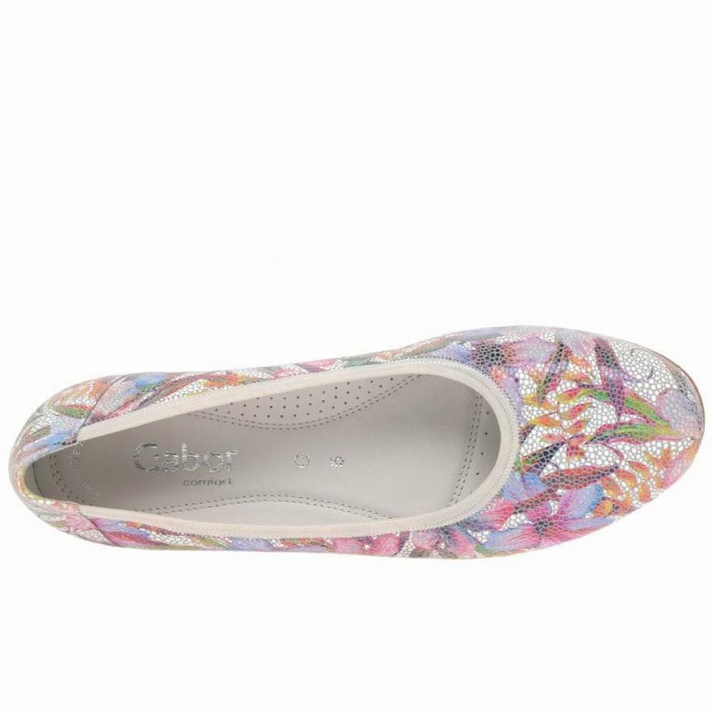 Gabor Splash Vanlige Ballerinasko Dame Blomster Multicolor | NO0001968