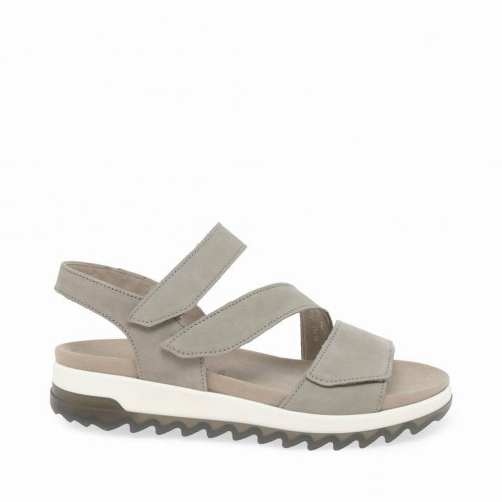 Gabor Verity Strappy Low Hælene Sandals Kilesandaler Dame Beige | NO0002184