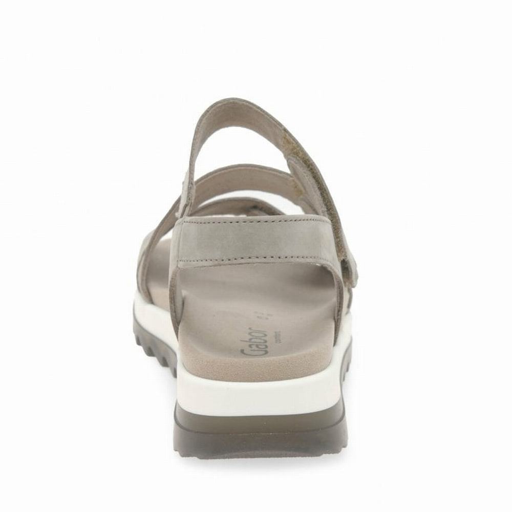 Gabor Verity Strappy Low Hælene Sandals Kilesandaler Dame Beige | NO0002184