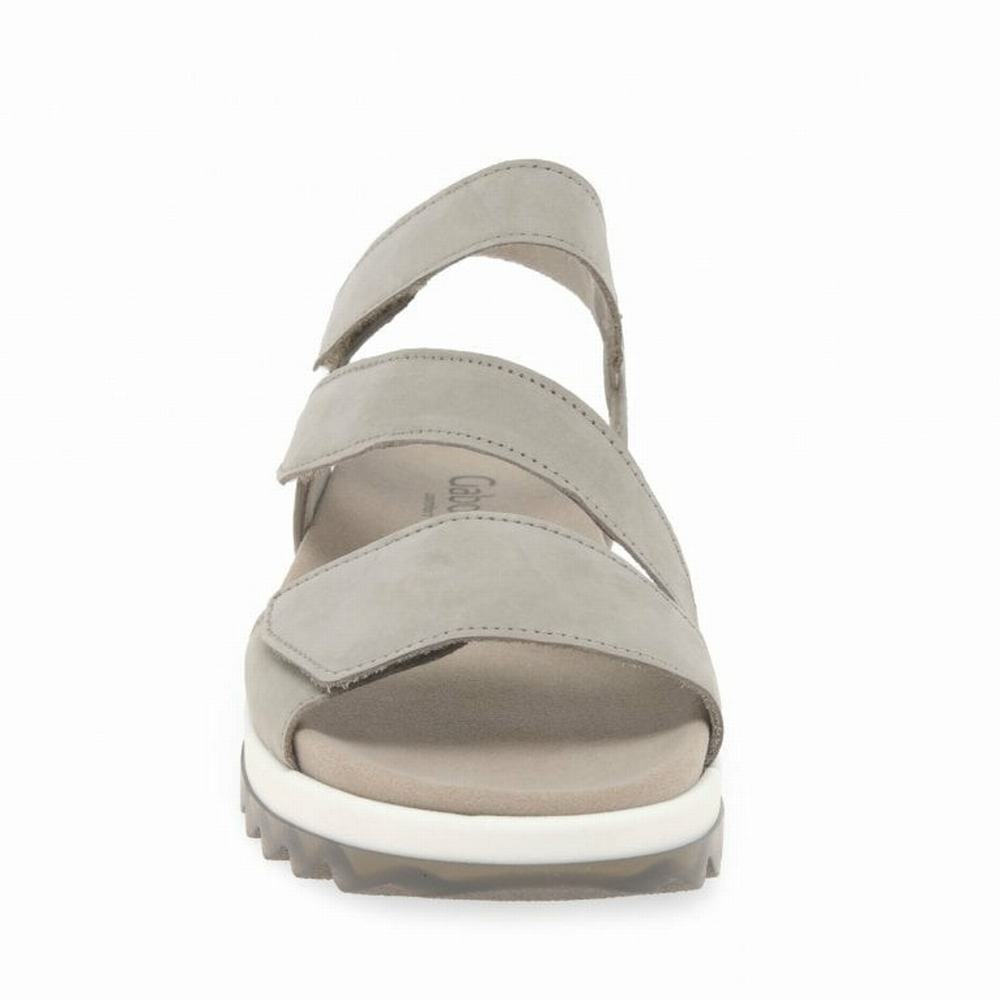 Gabor Verity Strappy Low Hælene Sandals Kilesandaler Dame Beige | NO0002184