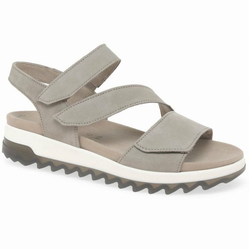 Gabor Verity Strappy Low Hælene Sandals Kilesandaler Dame Beige | NO0002184