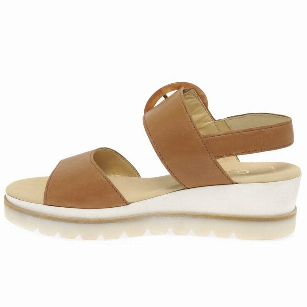 Gabor Yeo Heel Sandals Kilesandaler Dame Brune | NO0002181